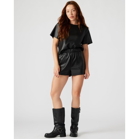 Special Offer FAUX THE RECORD SHORT BLACK